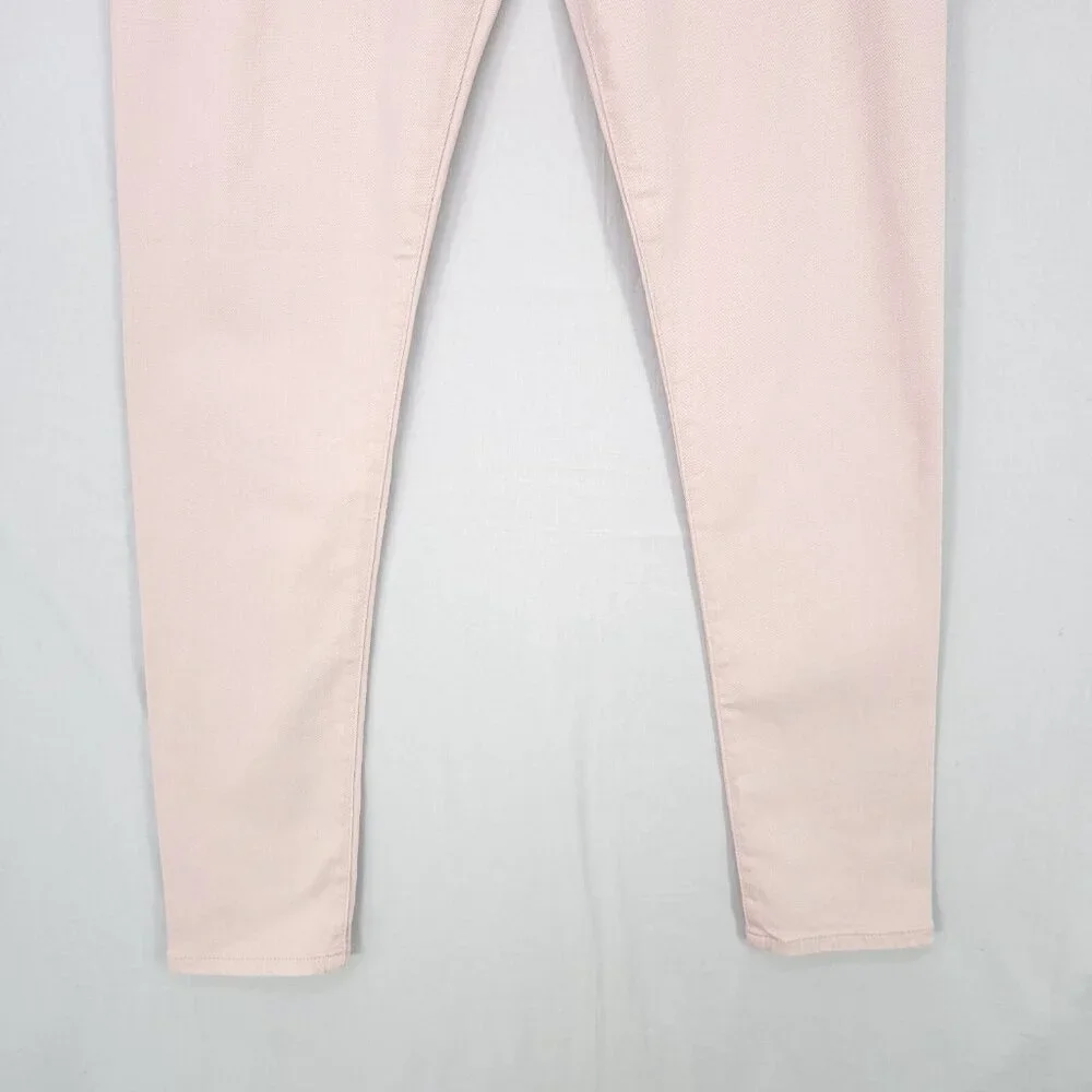 AG Adriano Goldschmied Ankle Jeans Size 28 High Rise The Farrah Skinny Pink